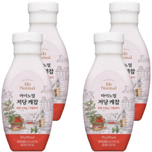 마이노멀 저당 케찹 310g (4개)_이미지