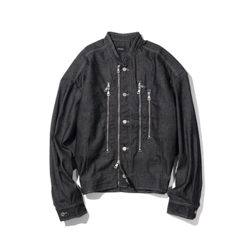 매스노운 HIGH NECK BIKER 데님 MFHJK003-BK 978790