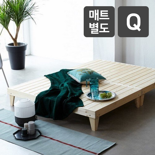 모닝듀 소나무 원목 마루형 침대 Q