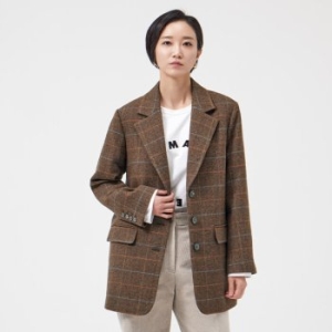 빌드 BOWJ101 Le. 울 헤링본 자켓/빅사이즈/미시/여성/가을