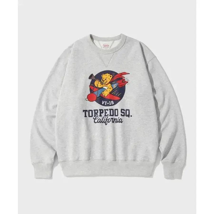 아웃스탠딩 MIL SWEAT VT 19 MELANGE GRAY 439874