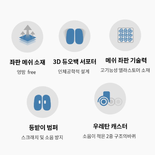 듀오백 부스터 BC-DM 메쉬 책상 의자_이미지
