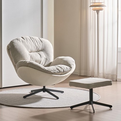 BIF보루네오 앳홈 컴포트 모유수유 임산부 편한자세 릴렉스 소파 1인용 (스툴포함)_이미지