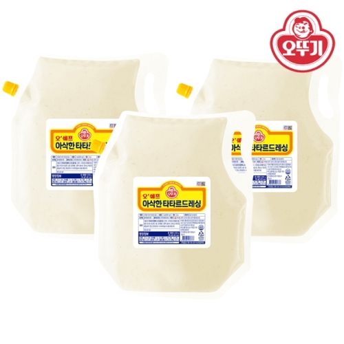 오뚜기 오쉐프 아삭한 타타르드레싱 2kg (3개)