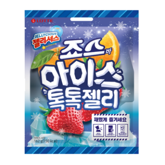 롯데웰푸드 젤리셔스 죠스바 아이스 톡톡젤리 162g (1개)_이미지