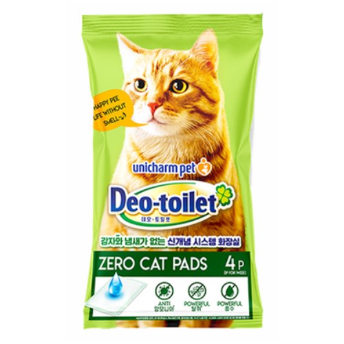 LG유니참 데오토일렛 감자&냄새Zero 캣패드 4매 (6개)