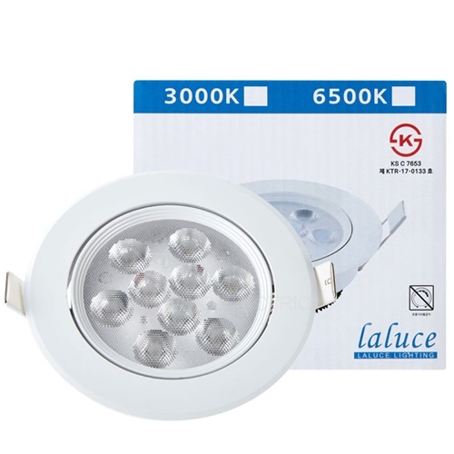 라루체 LED 직회전 일체형 4인치 다운라이트 9W