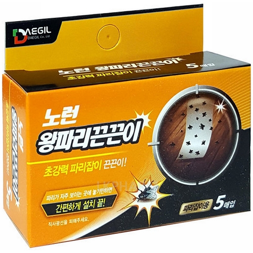 대길산업 노런 왕파리끈끈이 5매입 (1개)_이미지