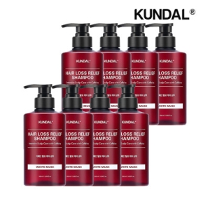 쿤달 카페인 탈모 샴푸 화이트머스크 500ml (8개)_이미지