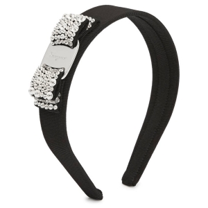 페라가모 페라가모 FERRAGAMO 34 2758 0524893 342758 524893 그로스랭 바라보우 여성 헤어밴드 블랙_이미지