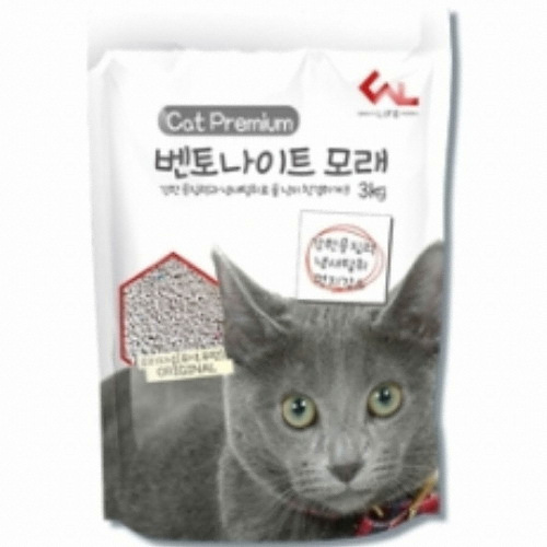 씨엔앨라이프 프리미엄 벤토나이트 모래 오리지널 3kg (6개)_이미지