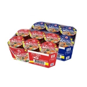 오뚜기 진라면소컵 순한맛/매운맛 65g6x2_이미지