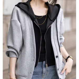 기타 패션시그널 후드집업레이어드 캐주얼 점퍼 4345F4_이미지