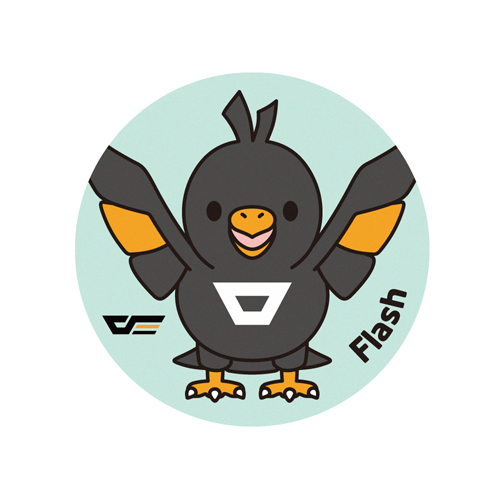 darkFlash Mascot DMP-25 원형 마우스패드 (Flash)_이미지