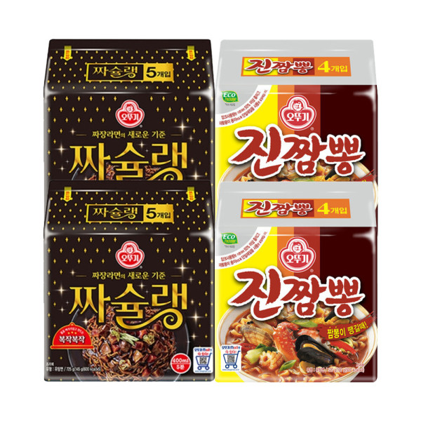 오뚜기 짜슐랭10개 + 진짬뽕8개