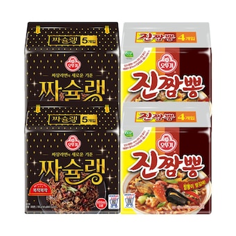 오뚜기 <b>짜슐랭</b>10개 + 진짬뽕8개
