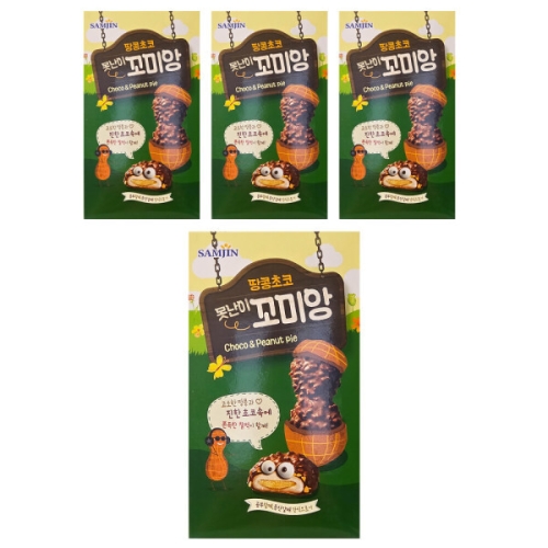 삼진식품 땅콩초코 못난이 꼬미앙 216g (4개)_이미지