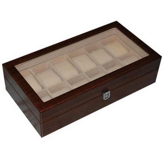 하이덴 12구 시계보관함 HDBOX002 (Walnut Wood)