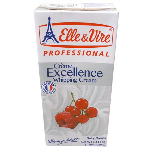 ELVIR 엑셀런스 휘핑크림 1L