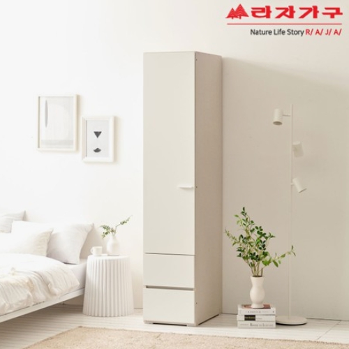 라자가구  비바 폴리 키큰 서랍형 틈새 옷장 400