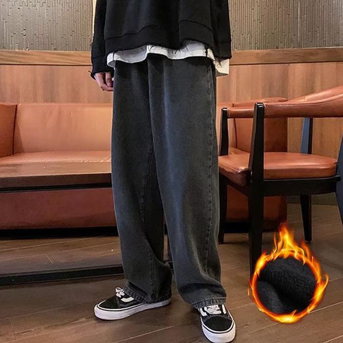 더블디 남성 겨울 기모 데님 와이드 팬츠 청바지 IS-TTP12 27349263A