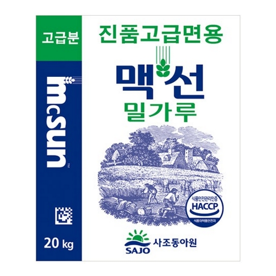 사조동아원 맥선 밀가루 진품 고급면용 20kg (1개)