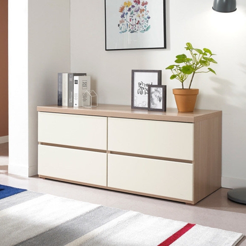 데코라인 리베 속깊은 와이드 2단 서랍장 1200