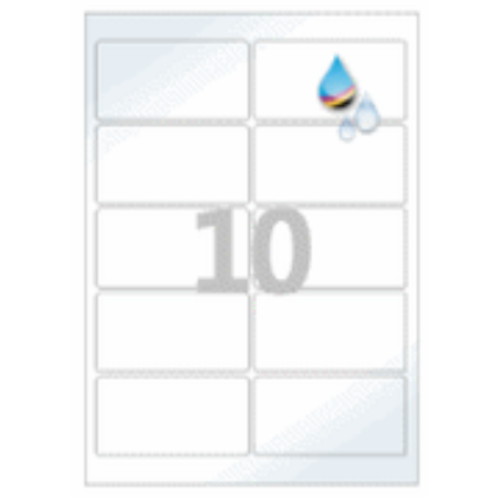 흰색 광택 방수 잉크젯 라벨지 A4 CJ825LU