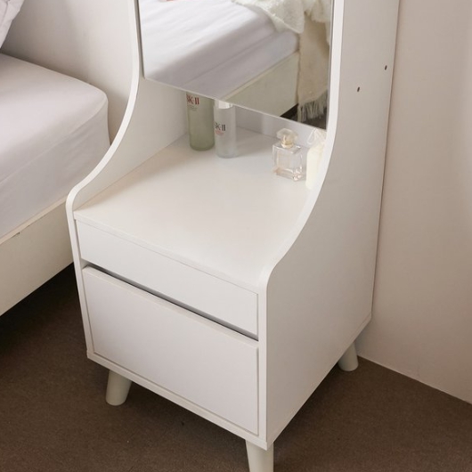 바로방가구 데이지 미니 전신거울 수납 화장대 400_이미지