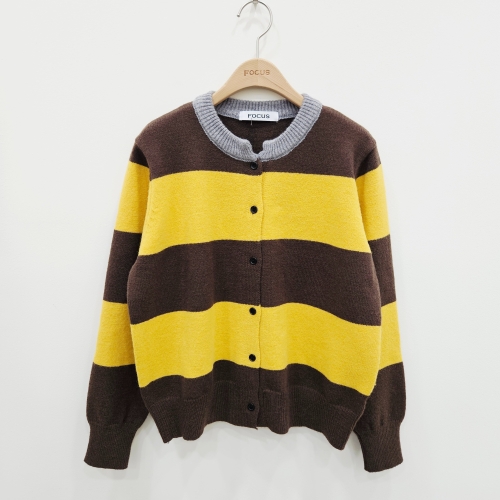 포커스 큰단배색니트 FS6A3KC3000YE_SH