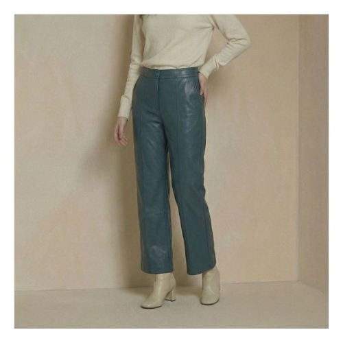 리오벨 레더렛 세미 와이드 팬츠 3121949