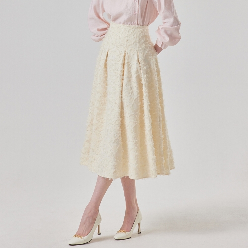 매긴 빅 플리츠 페미닌 스커트_PBMF6S1SK8130