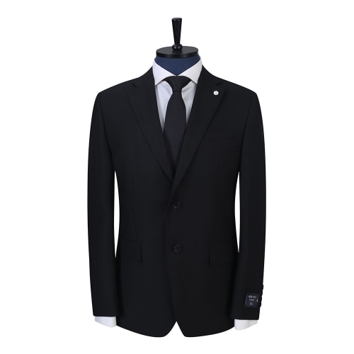 지이크 F/W 프리미엄 이태리 레다 수입원단 블랙 기본정장 수트 PJJ2007