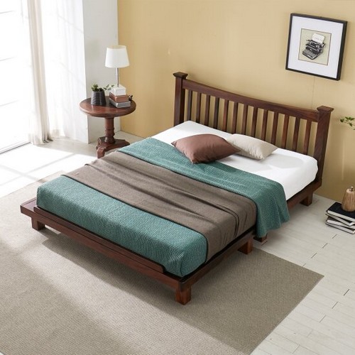 네오 루더 장미원목 침대 Q