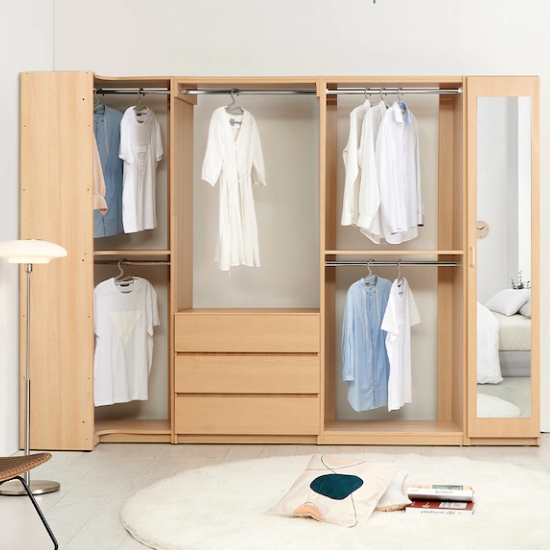 BIF보루네오 리타 시스템행거 드레스룸 S세트 2800_이미지