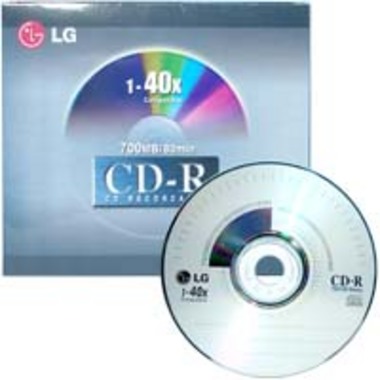 LG전자 CD-R 700MB 40x 쥬얼 W/G (10장)_이미지