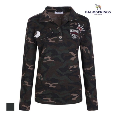 팜스프링스 여성 밀리터리 와펜 카라티셔츠_STSL233215_이미지