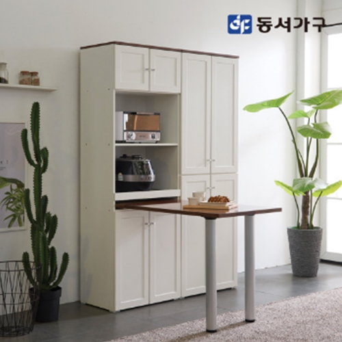 장인가구 쉐프IV 식탁렌지대+수납장 1800_이미지