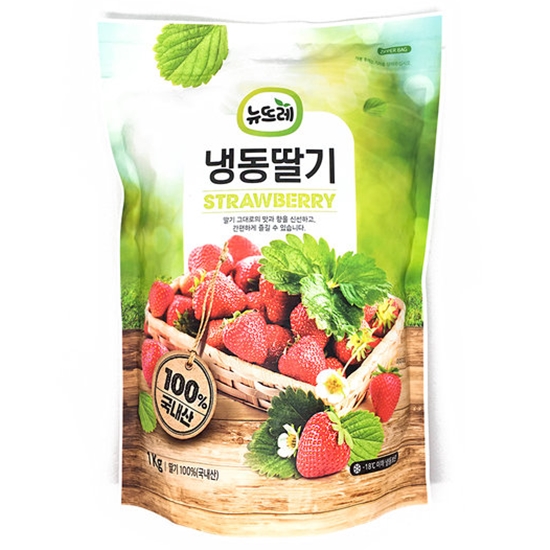 뉴뜨레 국내산 냉동딸기 1kg (1개)_이미지