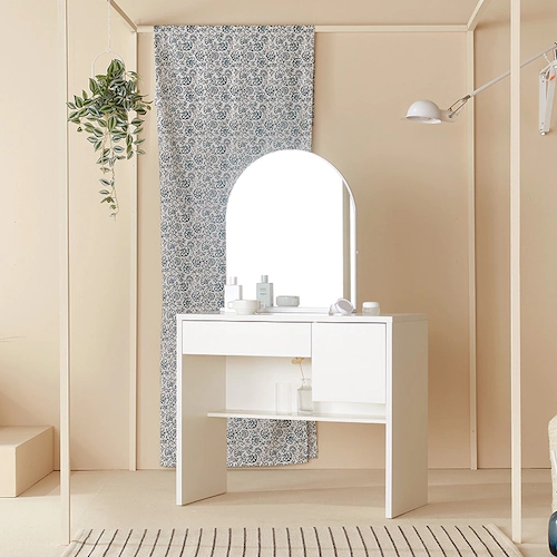 트루베퍼니처 에세이 블랑 아치형 거울 콘솔 화장대 900_이미지