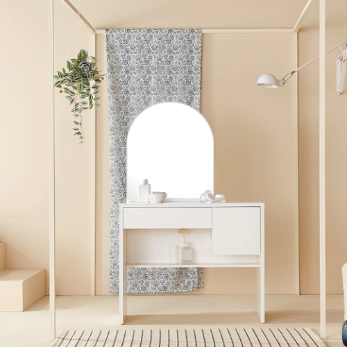 트루베퍼니처 에세이 블랑 아치형 거울 콘솔 화장대 900_이미지