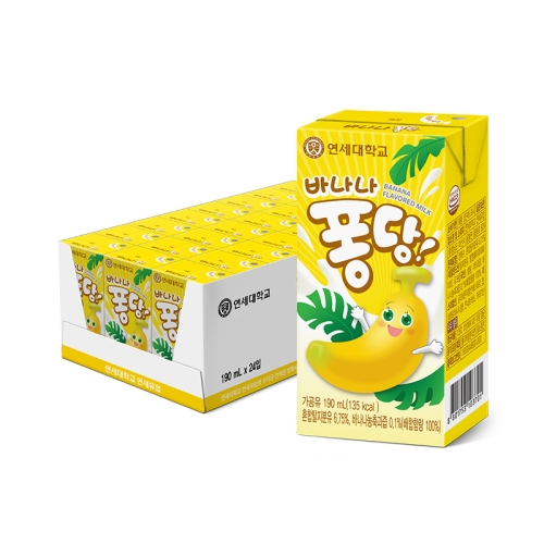 연세우유 바나나퐁당 190ml (24개)