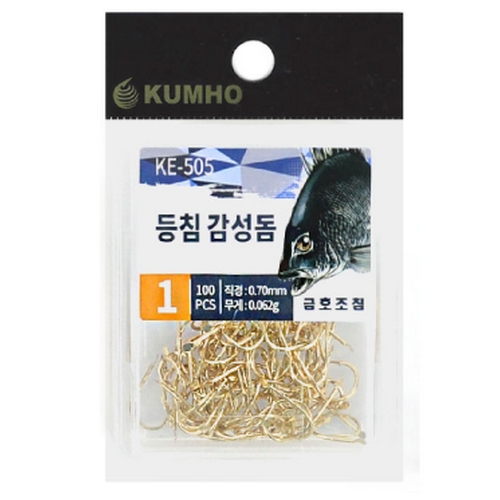 금호조침 KE-505 등침 감성돔 <b>바늘</b> 골드 덕용