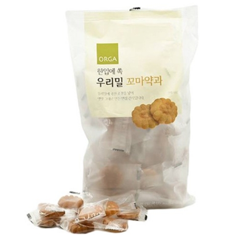 올가홀푸드 한입에 쏙 우리밀 꼬마약과 400g (5개)_이미지