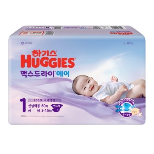 하기스 2025 맥스드라이 에어 밴드형 1단계-공용 (720매)_이미지