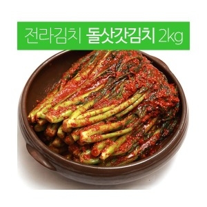  전라김치 전라도의 깊은맛 여수 돌산갓김치 2kg [1개]