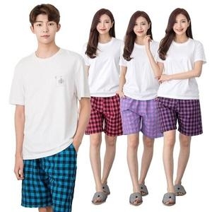 선염5부 커플파자마 잠옷 홈웨어 면파자마 파자마바지_10116688_588977