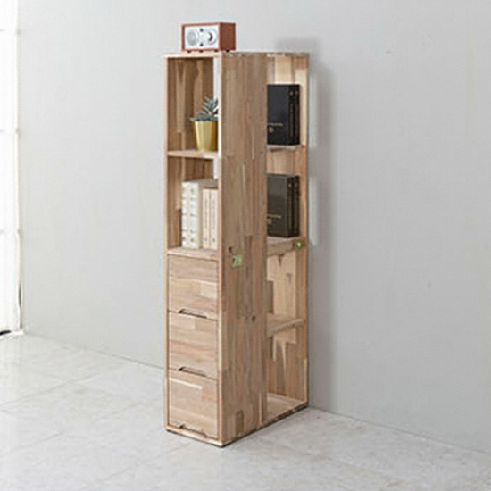 리버퍼니쳐 마쵸 아카시아원목 2인용 양방향서랍책장 책상 (2600x600)_이미지