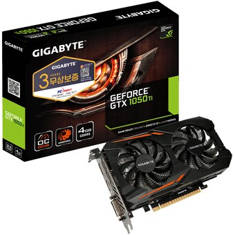 GIGABYTE 지포스 GTX1050 Ti UD2 WF-2X D5 4GB 피씨디렉트