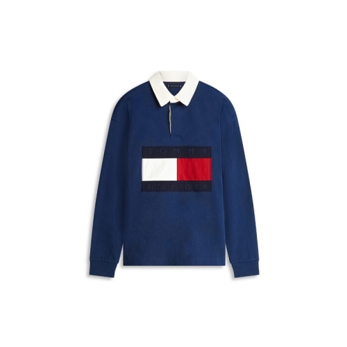 타미힐피거 남성 플래그 럭비 티셔츠 T12G1TKT560MT1DCC_이미지